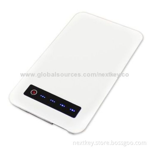 Factory Ultra Slim Power Bank with 4,500mAh Capacity, Dual USB, Output 5V, 2A